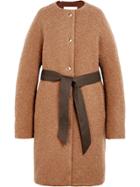 Mackintosh Beige Poodle Tweed Belted Thindown Coat Lm-085/td -