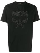 Mcm Studded Logo T-shirt - Black