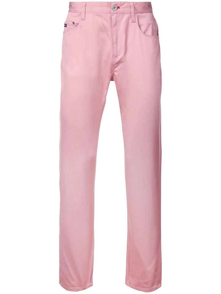 Loveless Plain Chinos, Men's, Size: 2, Pink/purple, Cotton/polyester
