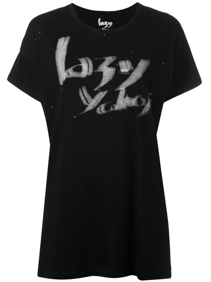 Yohji Yamamoto Lazy Yohji T-shirt - Black