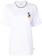 Gcds Mickey Embroidered T-shirt - White