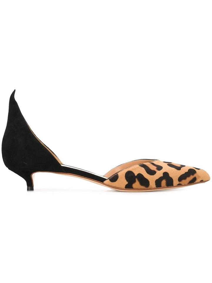 Francesco Russo Leopard Print Pumps