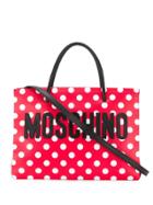 Moschino Polka Dot Tote Bag - Red