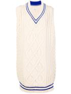 Maison Margiela Cable Knit Sweater Dress - Nude & Neutrals