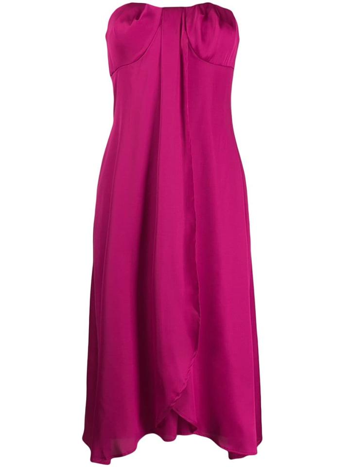 Federica Tosi Draped Midi Dress - Pink