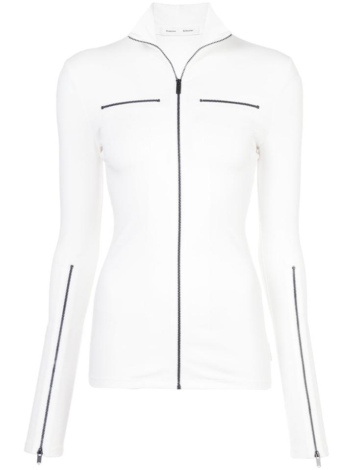 Proenza Schouler Pswl Zip Turtleneck - White