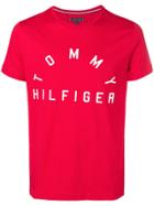 Tommy Hilfiger Brand Print T-shirt - Red