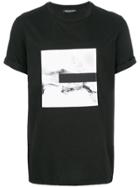 Neil Barrett Graphic Print Tape Detail T-shirt - Black