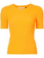 Helmut Lang Ribbed Slim Fit T-shirt - Yellow & Orange