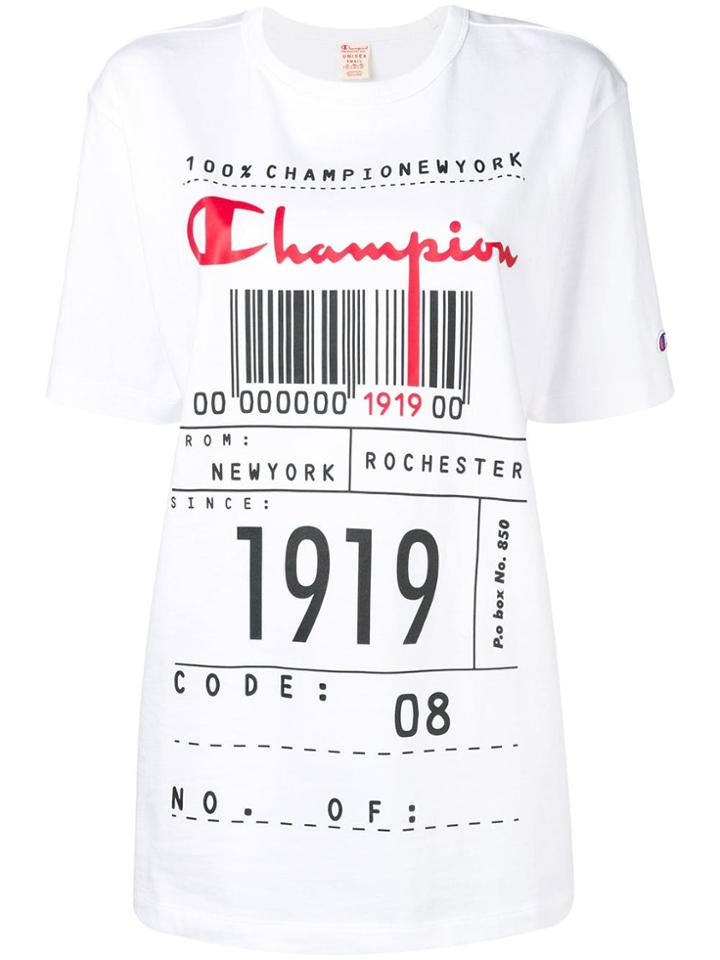 Champion Barcode T-shirt - White