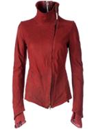 Isaac Sellam Experience Back Spine Zip Detail Jacket - Red