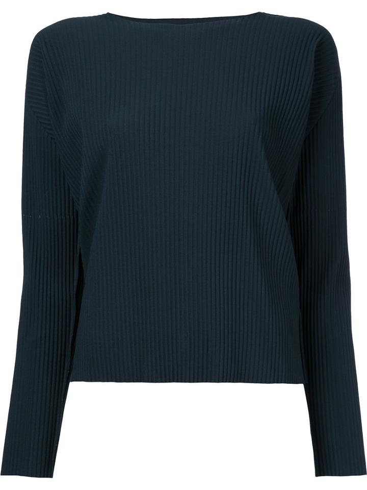 Issey Miyake Cauliflower - A-poc Pleats Sweatshirt - Women - Polyester - One Size, Grey, Polyester