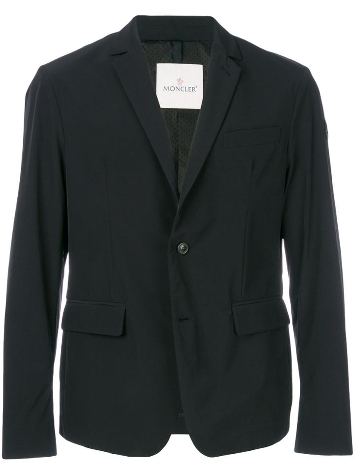 Moncler Single Breasted Blazer - Blue