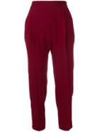 Alberto Biani Classic Cropped Trousers - Red