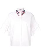 Vivetta Ruffle Sleeve Shirt - White