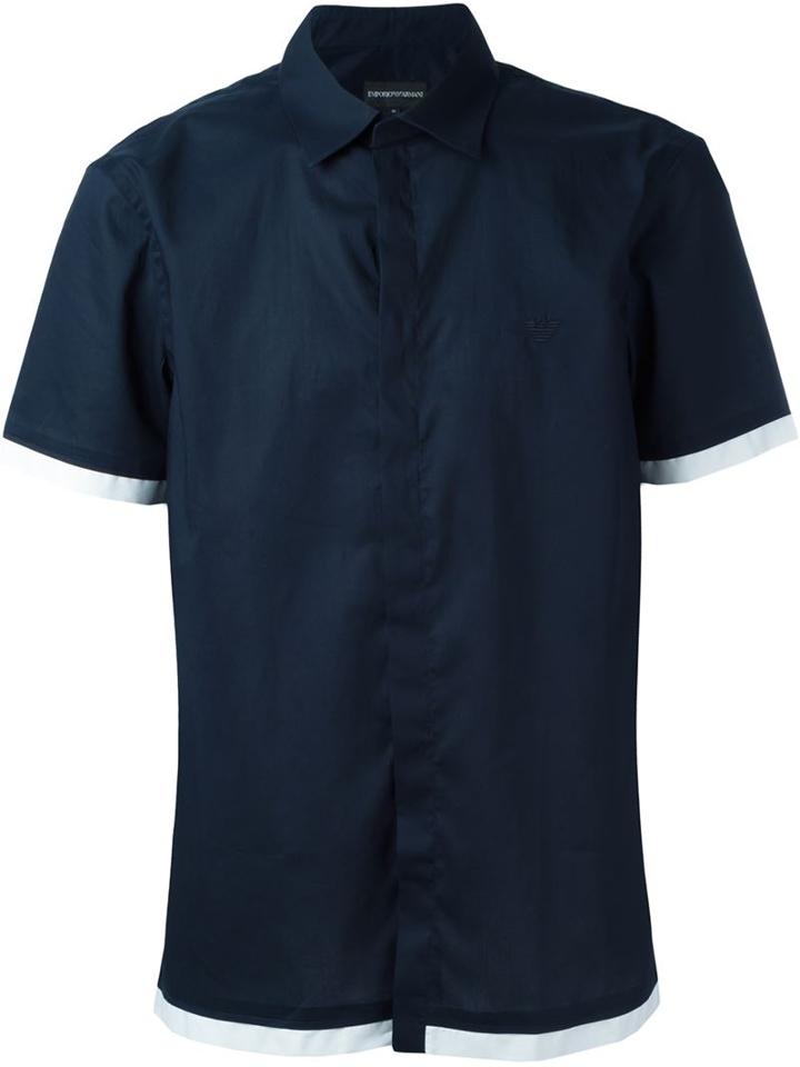 Emporio Armani Embroidered Logo Shirt