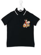 Dolce & Gabbana Kids - Family Patch Polo Shirt - Kids - Cotton - 4 Yrs, Blue