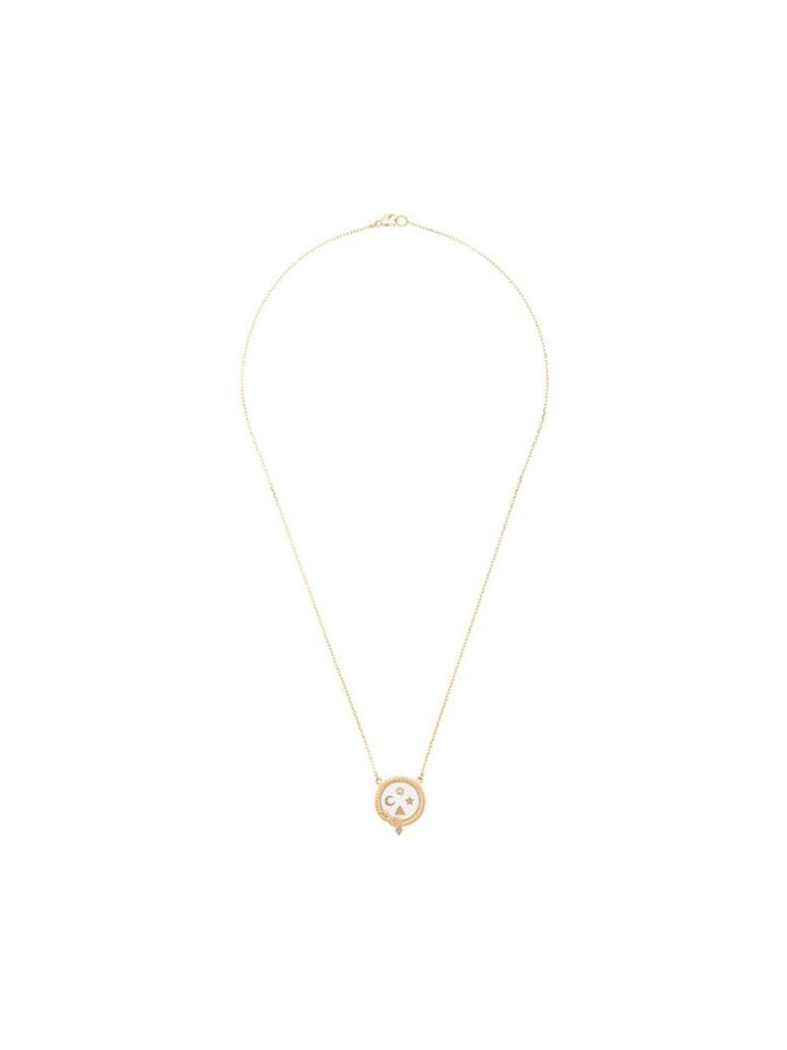 Foundrae Wholeness Petite Stationary Necklace - Metallic