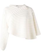 Chanel Vintage Cape Embroidered Blouse - Neutrals