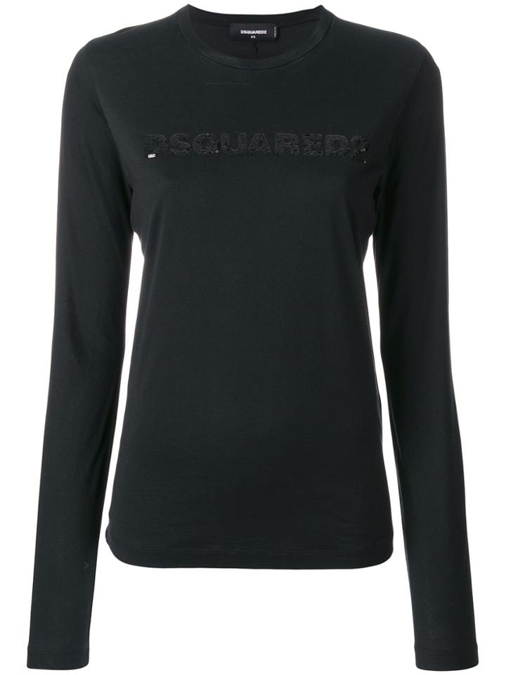 Dsquared2 Sequin Logo T-shirt - Black