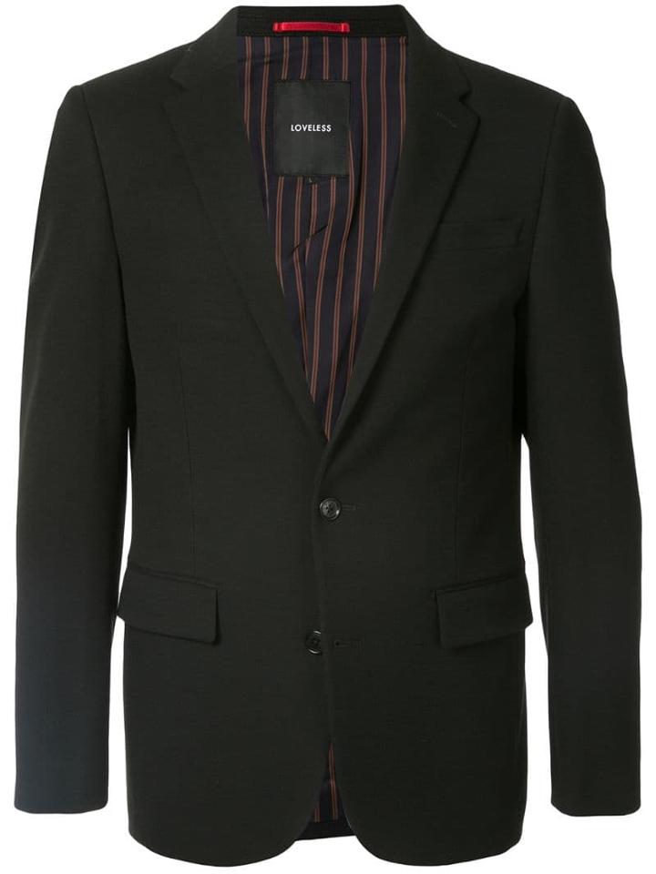 Loveless Plain Fitted Blazer - Black