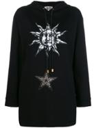 Fausto Puglisi Cosmic Print Hooded Sweatshirt - Black