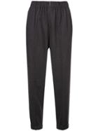 Forte Forte Tapered Wool Trousers - Grey