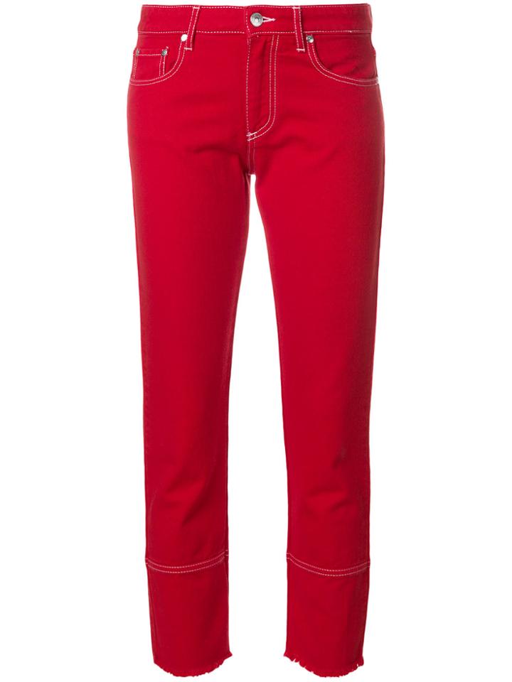 Msgm Slim-leg Cropped Jeans - Unavailable