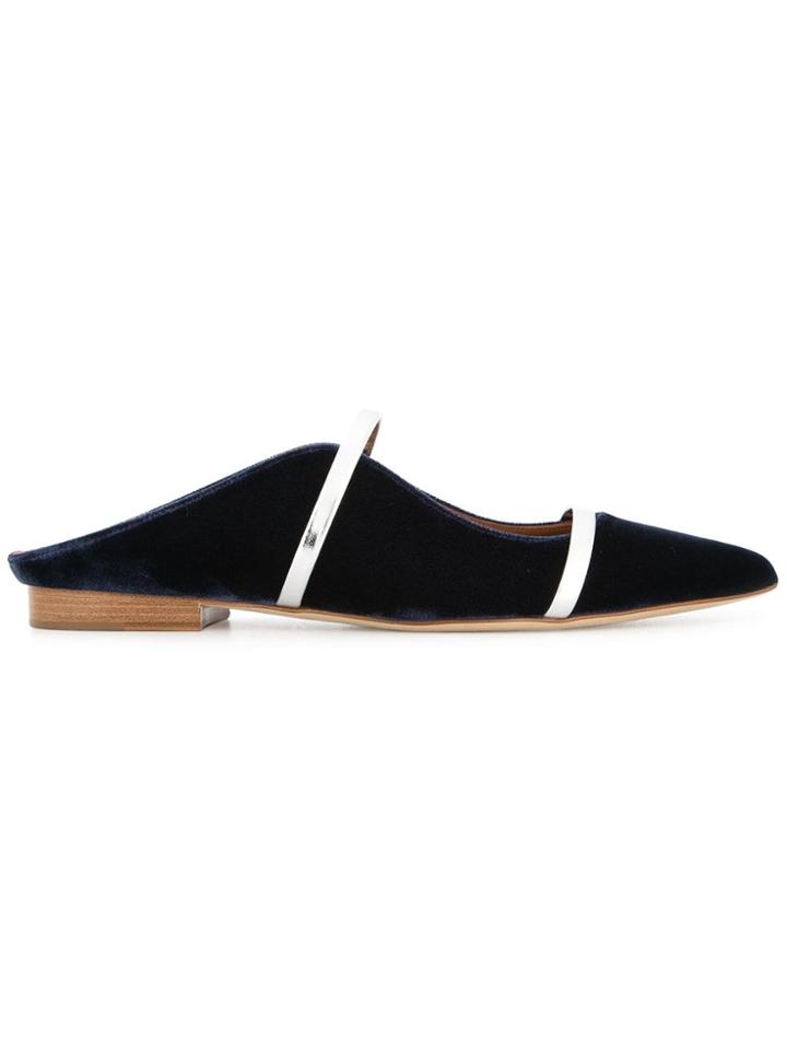 Malone Souliers Strappy Mules - Blue