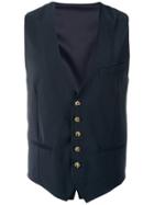 Eleventy Slim-fit Waistcoat - Blue