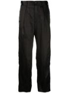 Comme Des Garçons Straight Cut-out Trousers - Black