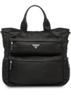 Prada Technical Fabric Tote - Black