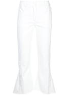 Eudon Choi Fitted Cropped Trousers - White