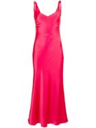 Blanca Draped Back Gown - Red