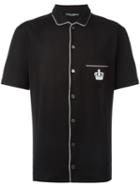 Dolce & Gabbana - Embroidered Crown Shirt - Men - Cotton - 39, Black, Cotton