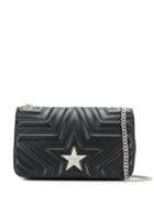 Stella Mccartney Star Stitched Shoulder Bag - Black