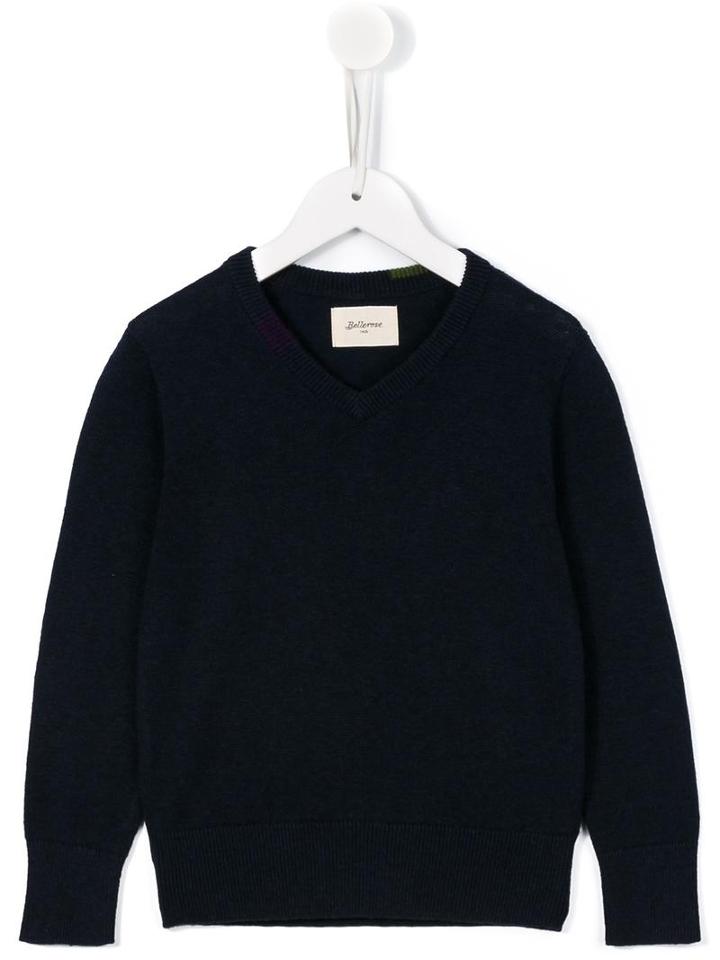 Bellerose Kids V-neck Jumper, Toddler Boy's, Size: 4 Yrs, Blue