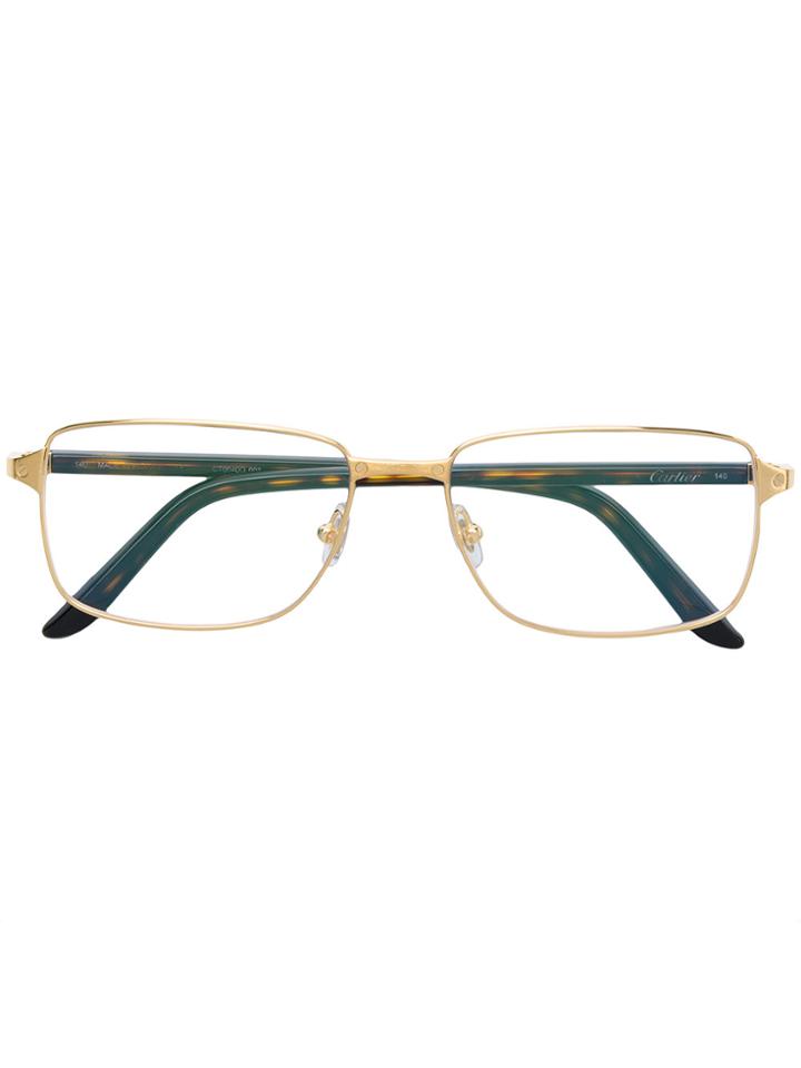 Cartier Santos De Cartier Eyeglasses - Brown
