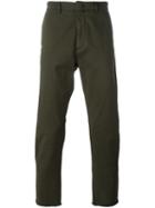 Pence Frayed Hem Pants, Men's, Size: 48, Green, Cotton/spandex/elastane