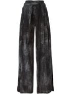 A.f.vandevorst '152 Peru' Trousers, Women's, Size: 42, Black, Silk/lyocell