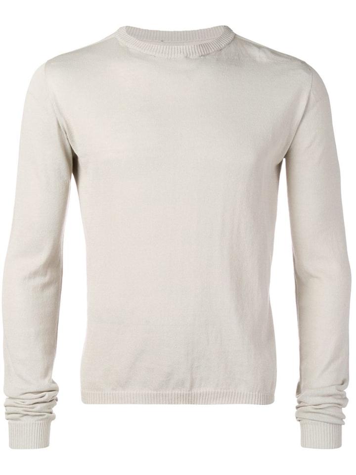 Rick Owens Biker Level Pullover - Grey