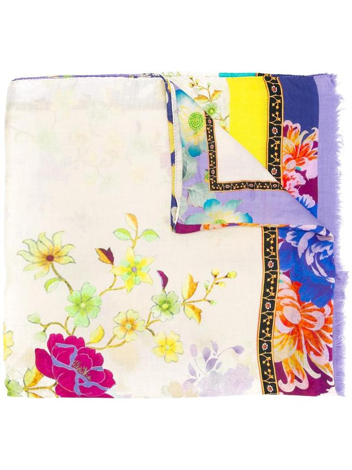 Etro Multi Printed Scarf, Women's, Modal/cashmere