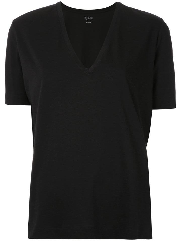 Osklen V-neck T-shirt - Black