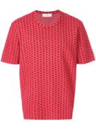 Pringle Of Scotland Jacquard Knitted T-shirt - Red