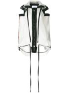 No Ka' Oi Contrast Side Panel Parka - White