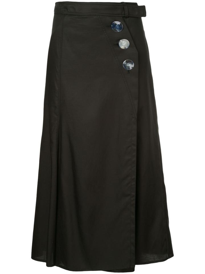 Christopher Esber Wrap A-line Skirt - Black