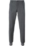 Eleventy Drawstring Tapered Joggers, Men's, Size: 38, Grey, Cotton/spandex/elastane
