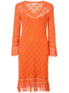 Trina Turk - Crocheted Dress - Women - Cotton - S, Yellow/orange, Cotton