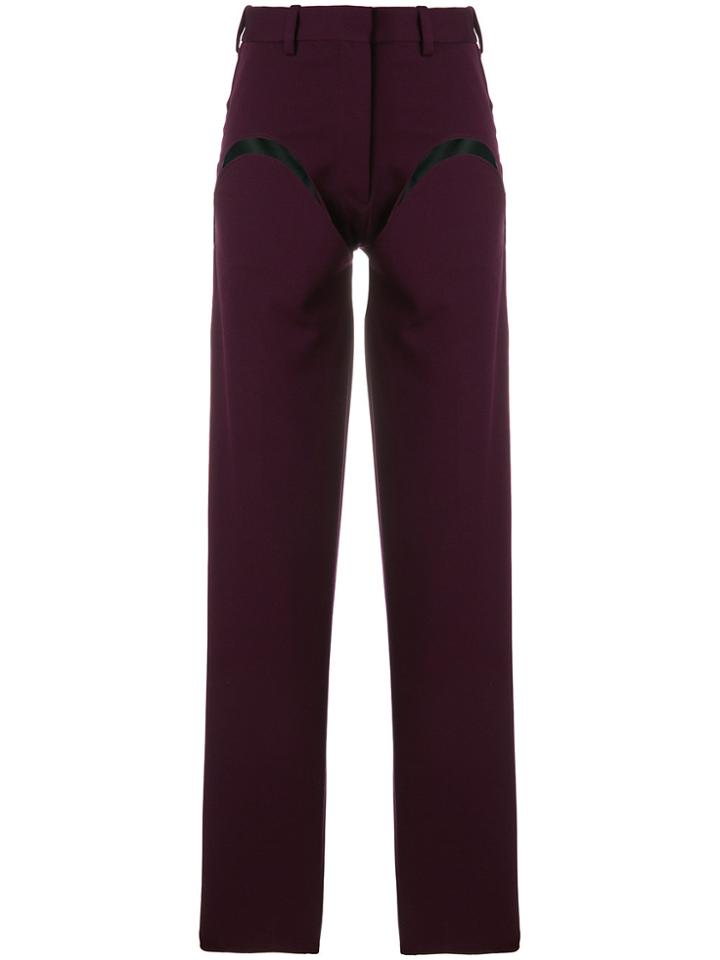 Y / Project Front Cut Trousers - Pink & Purple