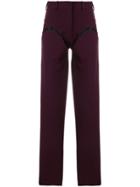 Y / Project Front Cut Trousers - Pink & Purple